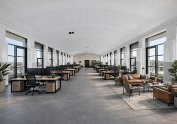 Moderne kontor med udsigt over Amager Strand